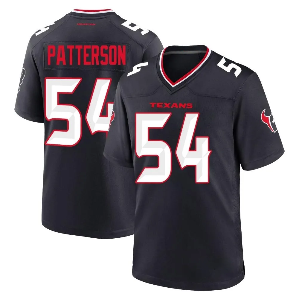 Men's Houston Texans Jarrett Patterson Nike Team Game Navy Jersey Men's Houston Texans Jarrett Patterson Nike Team Game Navy Jersey