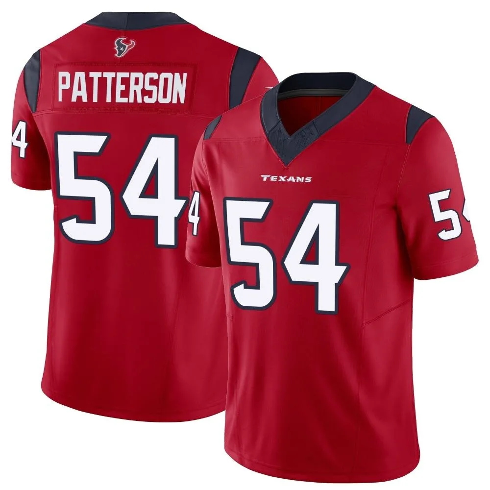 Men's Houston Texans Jarrett Patterson Nike Vapor F.U.S.E. Limited Red Jersey Men's Houston Texans Jarrett Patterson Nike Vapor F.U.S.E. Limited Red Jersey
