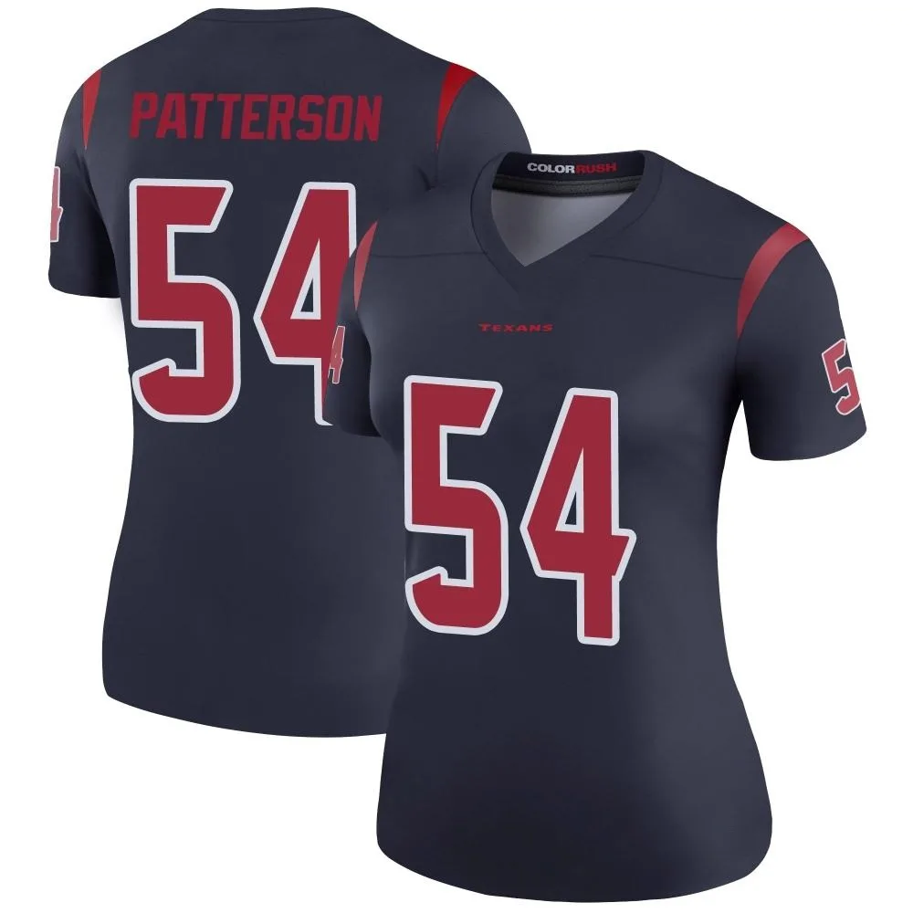 Women's Houston Texans Jarrett Patterson Nike Color Rush Legend Navy Jersey Women's Houston Texans Jarrett Patterson Nike Color Rush Legend Navy Jersey