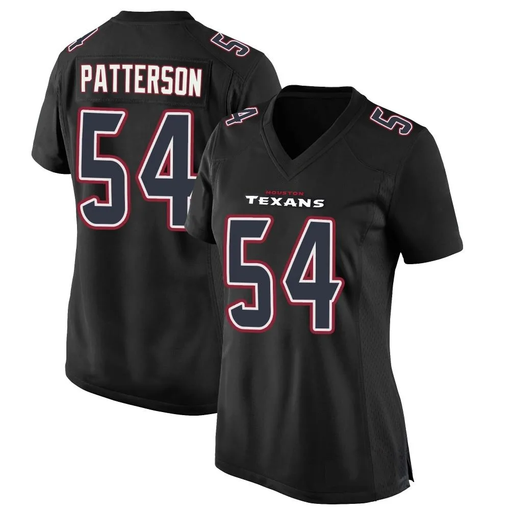 Women's Houston Texans Jarrett Patterson Nike Fashion Game Black Jersey Women's Houston Texans Jarrett Patterson Nike Fashion Game Black Jersey