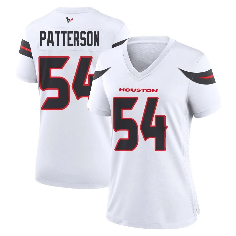Women's Houston Texans Jarrett Patterson Nike Game White Jersey Women's Houston Texans Jarrett Patterson Nike Game White Jersey