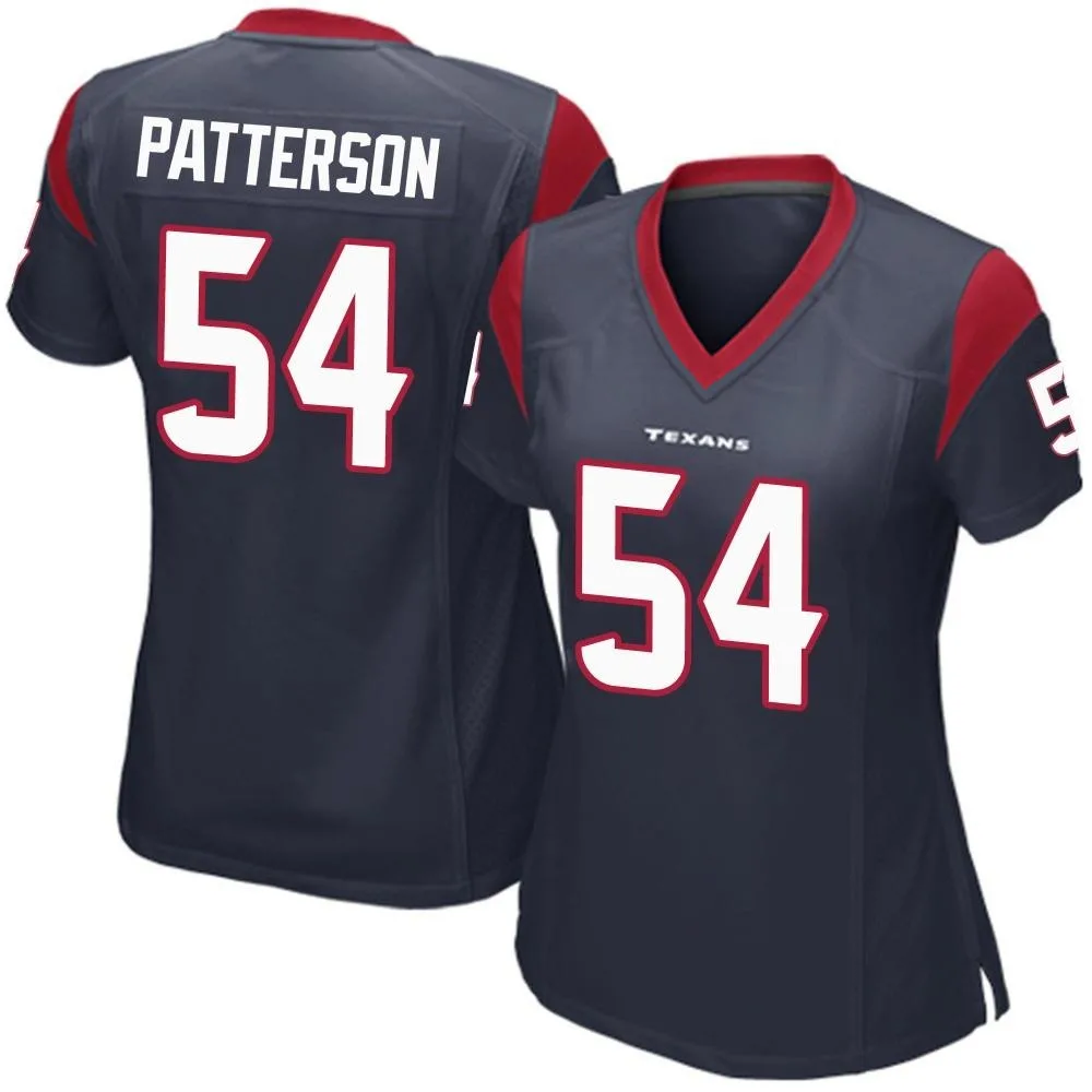 Women's Houston Texans Jarrett Patterson Nike Team Color Game Navy Blue Jersey Women's Houston Texans Jarrett Patterson Nike Team Color Game Navy Blue Jersey