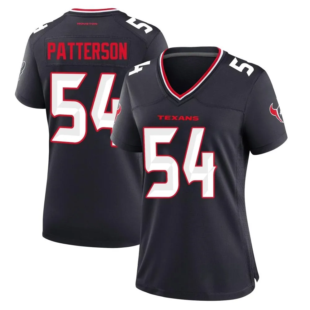 Women's Houston Texans Jarrett Patterson Nike Team Game Navy Jersey Women's Houston Texans Jarrett Patterson Nike Team Game Navy Jersey