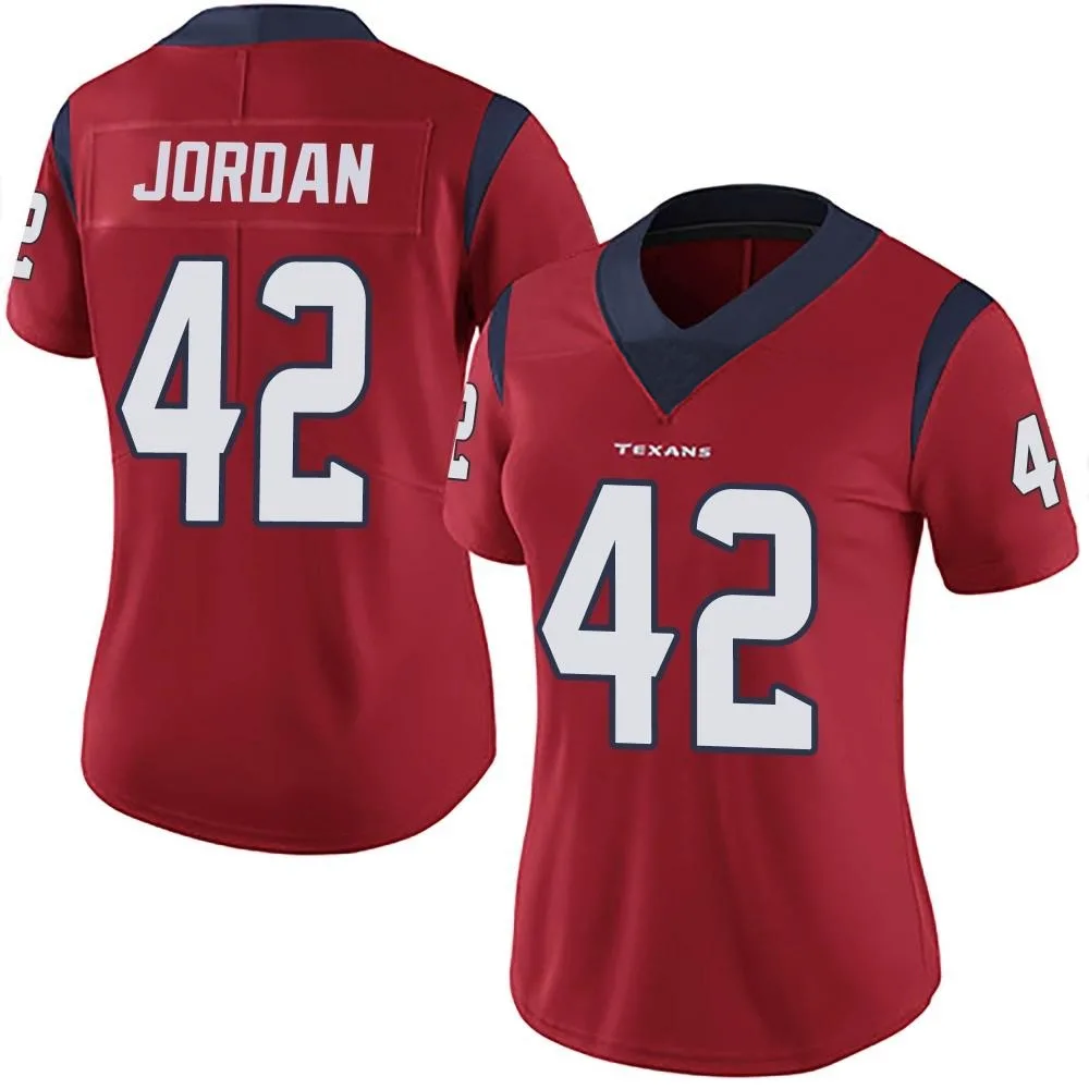 Women's Houston Texans Jawhar Jordan Nike Alternate Vapor Untouchable Limited Red Jersey Women's Houston Texans Jawhar Jordan Nike Alternate Vapor Untouchable Limited Red Jersey