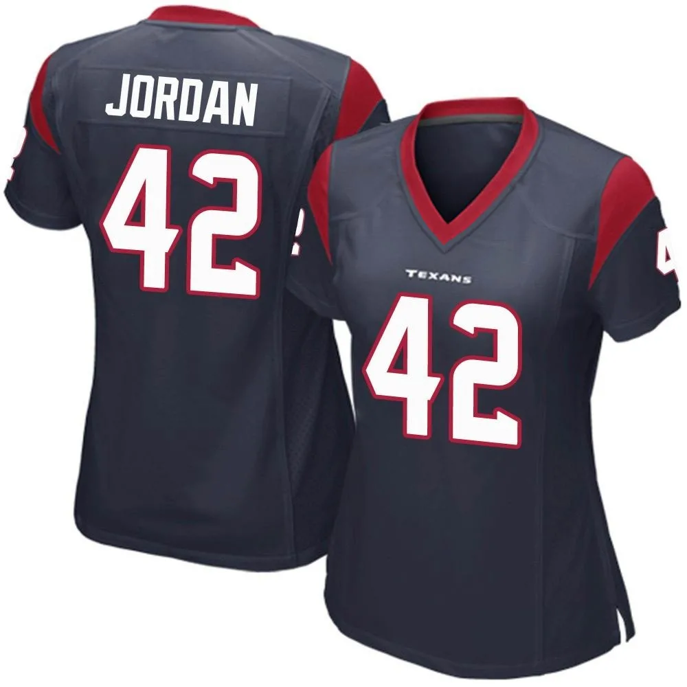Women's Houston Texans Jawhar Jordan Nike Team Color Game Navy Blue Jersey