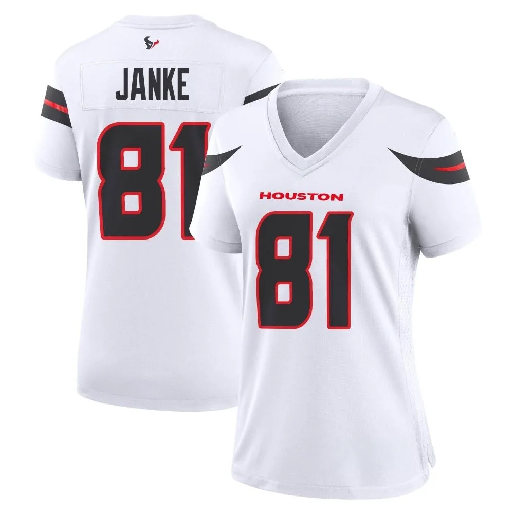 Women's Houston Texans Jaxon Janke Nike Game White Jersey Women's Houston Texans Jaxon Janke Nike Game White Jersey