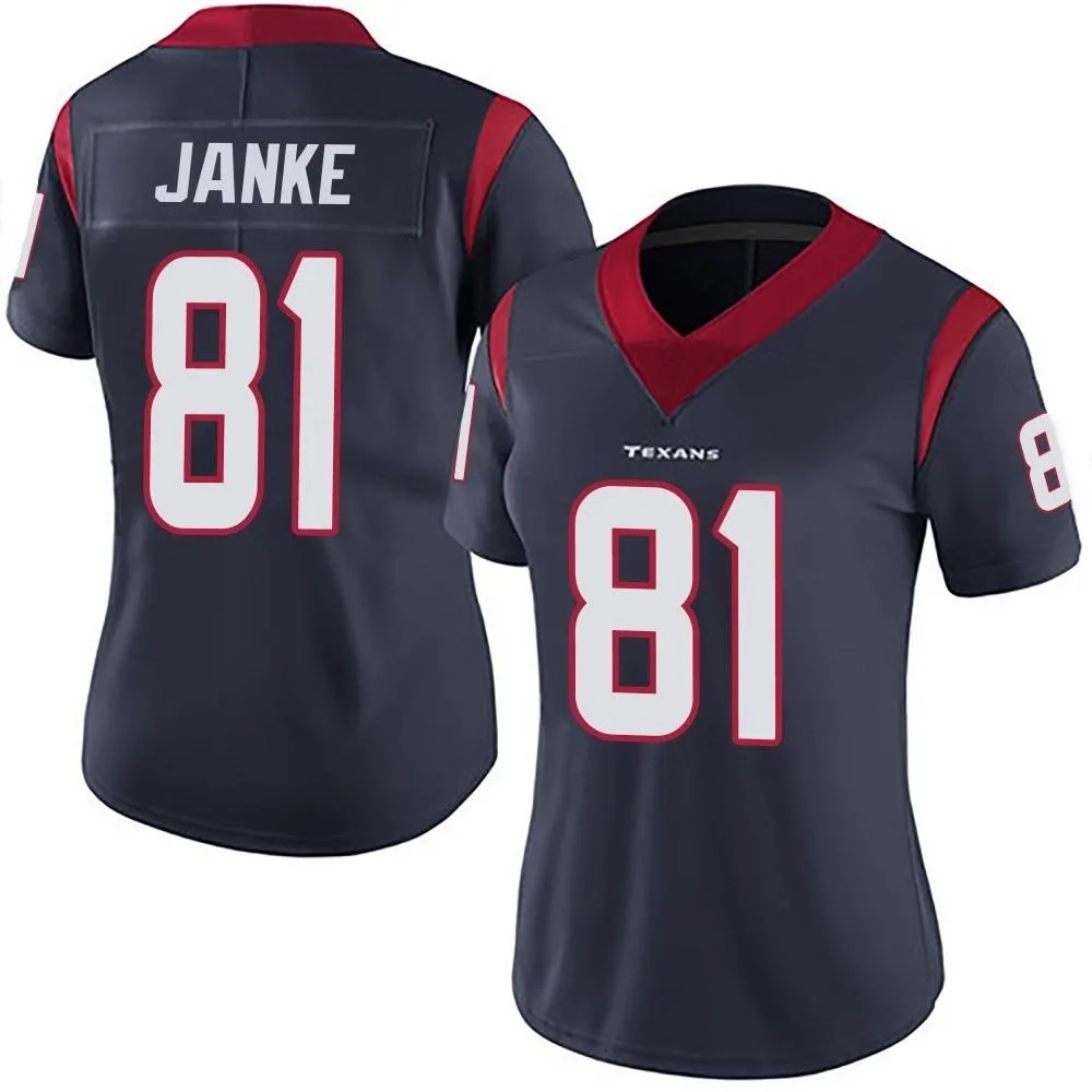 Women's Houston Texans Jaxon Janke Nike Team Color Vapor Untouchable Limited Navy Blue Jersey Women's Houston Texans Jaxon Janke Nike Team Color Vapor Untouchable Limited Navy Blue Jersey