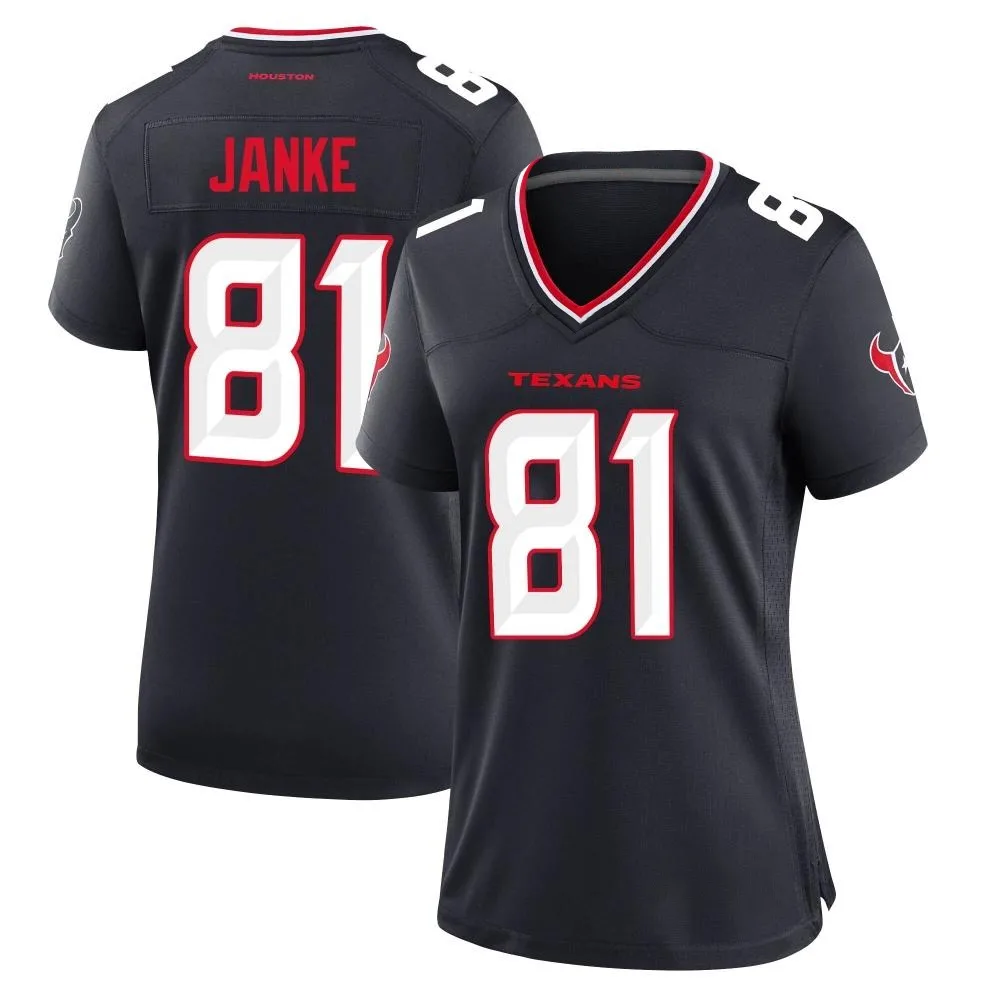 Women's Houston Texans Jaxon Janke Nike Team Game Navy Jersey Women's Houston Texans Jaxon Janke Nike Team Game Navy Jersey