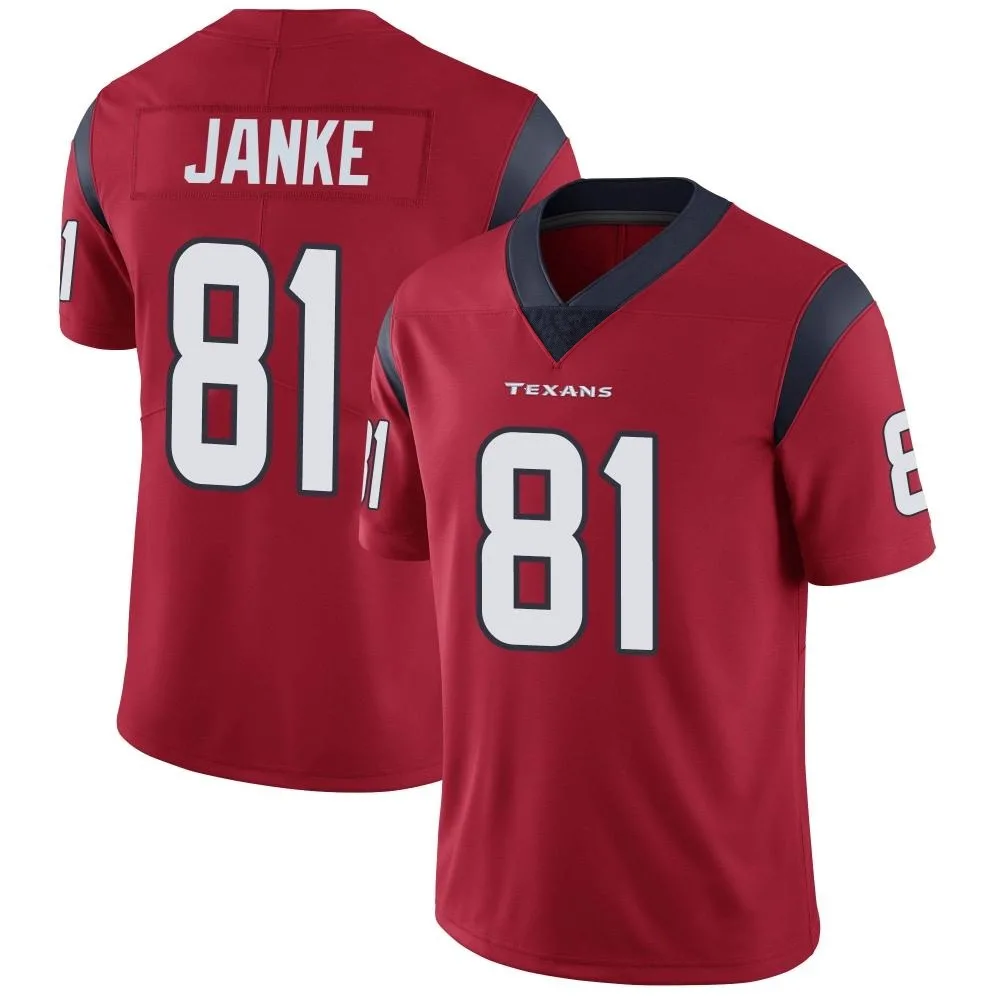 Youth Houston Texans Jaxon Janke Nike Alternate Vapor Untouchable Limited Red Jersey Youth Houston Texans Jaxon Janke Nike Alternate Vapor Untouchable Limited Red Jersey