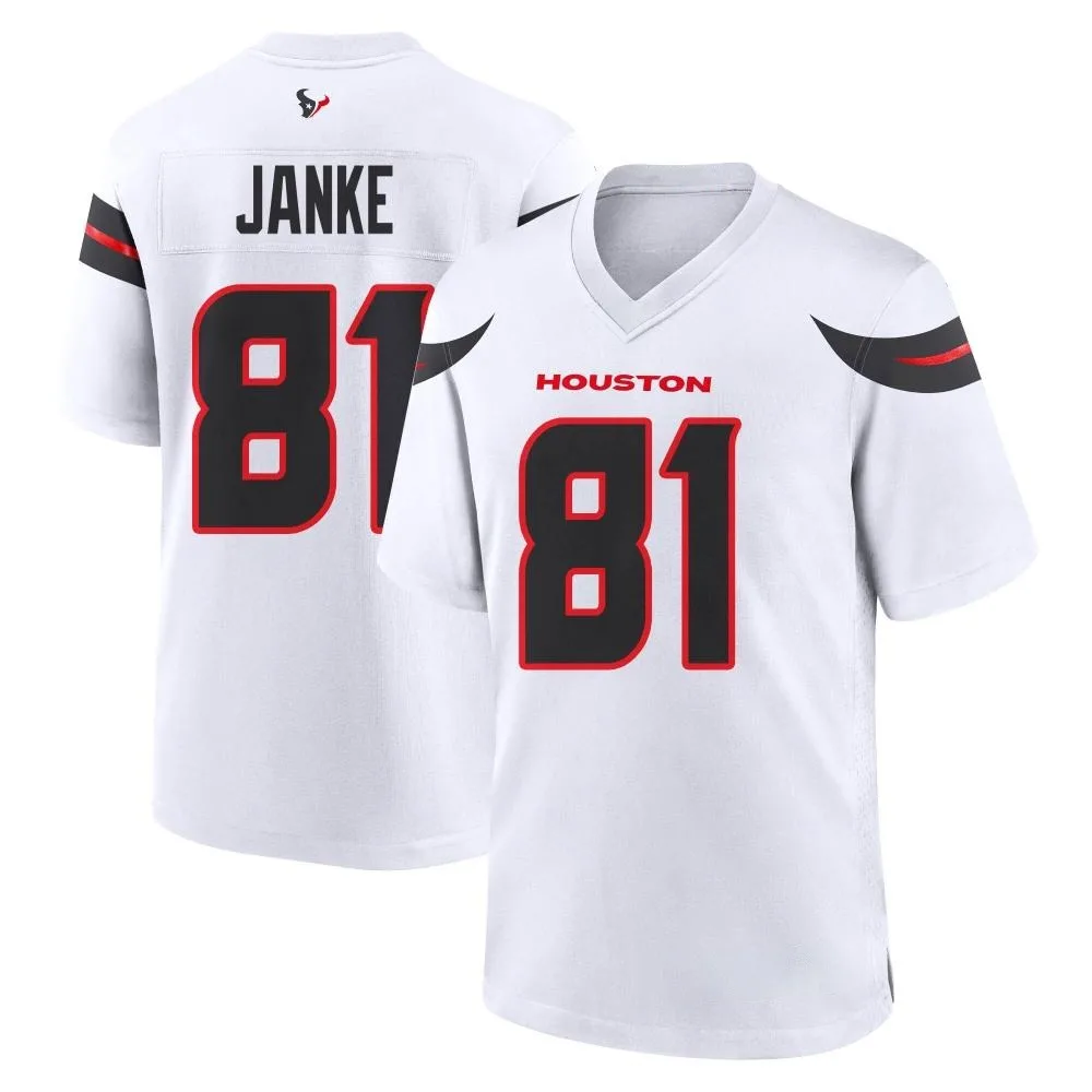 Youth Houston Texans Jaxon Janke Nike Game White Jersey Youth Houston Texans Jaxon Janke Nike Game White Jersey