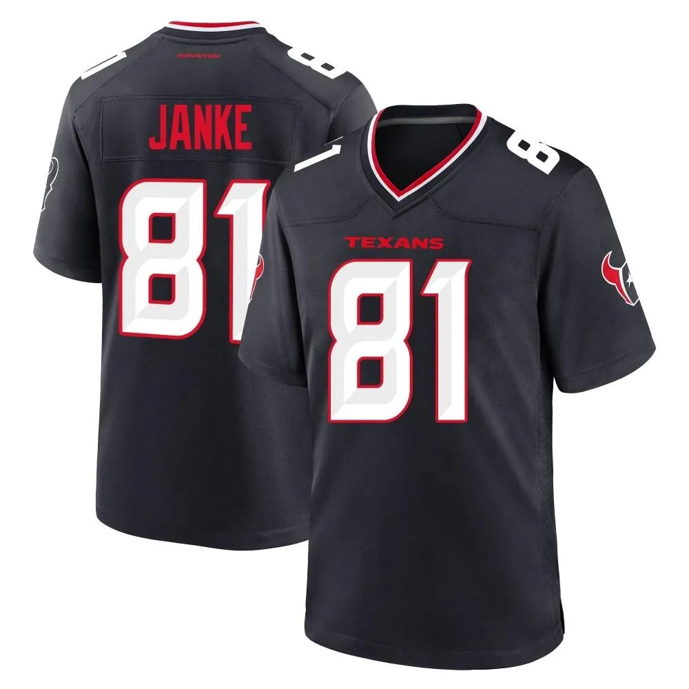 Youth Houston Texans Jaxon Janke Nike Team Game Navy Jersey Youth Houston Texans Jaxon Janke Nike Team Game Navy Jersey