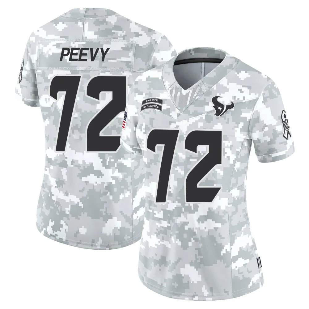 Women's Houston Texans Jayden Peevy Nike 2024 Salute to Service Limited Arctic Camo Jersey Women's Houston Texans Jayden Peevy Nike 2024 Salute to Service Limited Arctic Camo Jersey