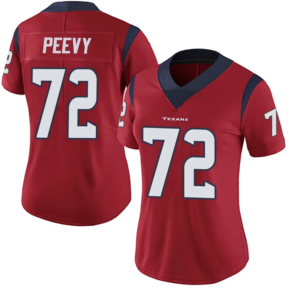 Women's Houston Texans Jayden Peevy Nike Alternate Vapor Untouchable Limited Red Jersey Women's Houston Texans Jayden Peevy Nike Alternate Vapor Untouchable Limited Red Jersey