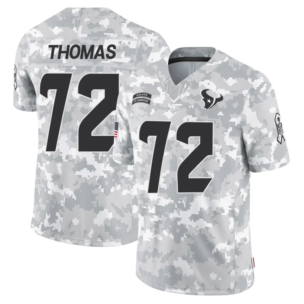 Men's Houston Texans Jaylon Thomas Nike 2024 Salute to Service Limited Arctic Camo Jersey Men's Houston Texans Jaylon Thomas Nike 2024 Salute to Service Limited Arctic Camo Jersey