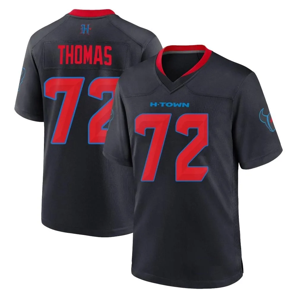 Men's Houston Texans Jaylon Thomas Nike 2nd Alternate Game Navy Jersey Men's Houston Texans Jaylon Thomas Nike 2nd Alternate Game Navy Jersey