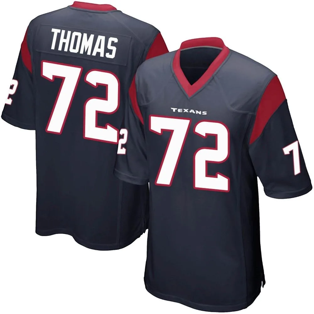 Youth Houston Texans Jaylon Thomas Nike Team Color Game Navy Blue Jersey Youth Houston Texans Jaylon Thomas Nike Team Color Game Navy Blue Jersey