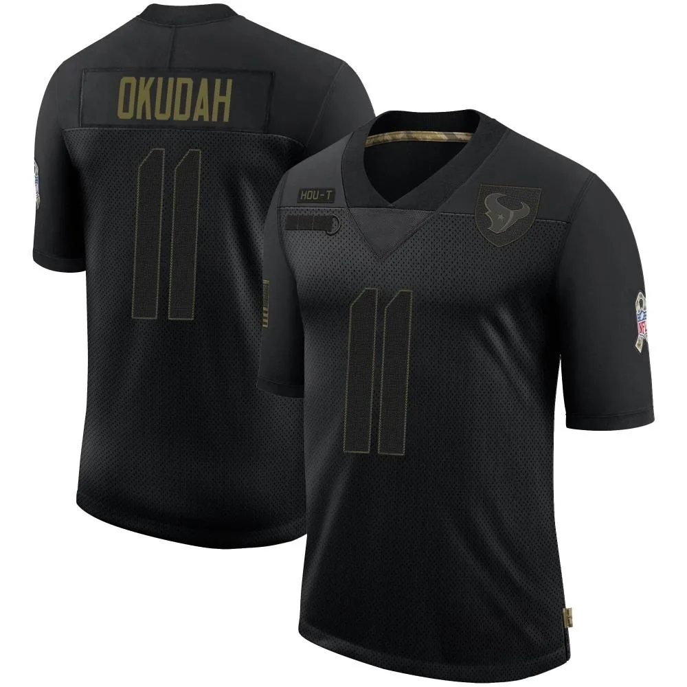 Men's Houston Texans Jeff Okudah Nike 2020 Salute To Service Limited Black Jersey Men's Houston Texans Jeff Okudah Nike 2020 Salute To Service Limited Black Jersey