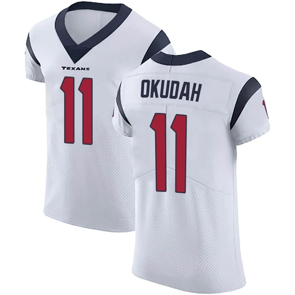 Men's Houston Texans Jeff Okudah Nike Vapor Untouchable Elite White Jersey Men's Houston Texans Jeff Okudah Nike Vapor Untouchable Elite White Jersey