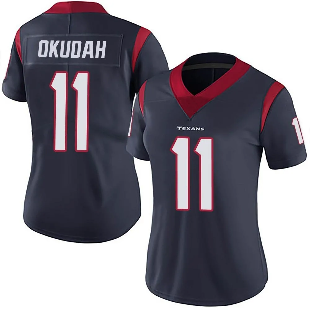 Women's Houston Texans Jeff Okudah Nike Team Color Vapor Untouchable Limited Navy Blue Jersey Women's Houston Texans Jeff Okudah Nike Team Color Vapor Untouchable Limited Navy Blue Jersey