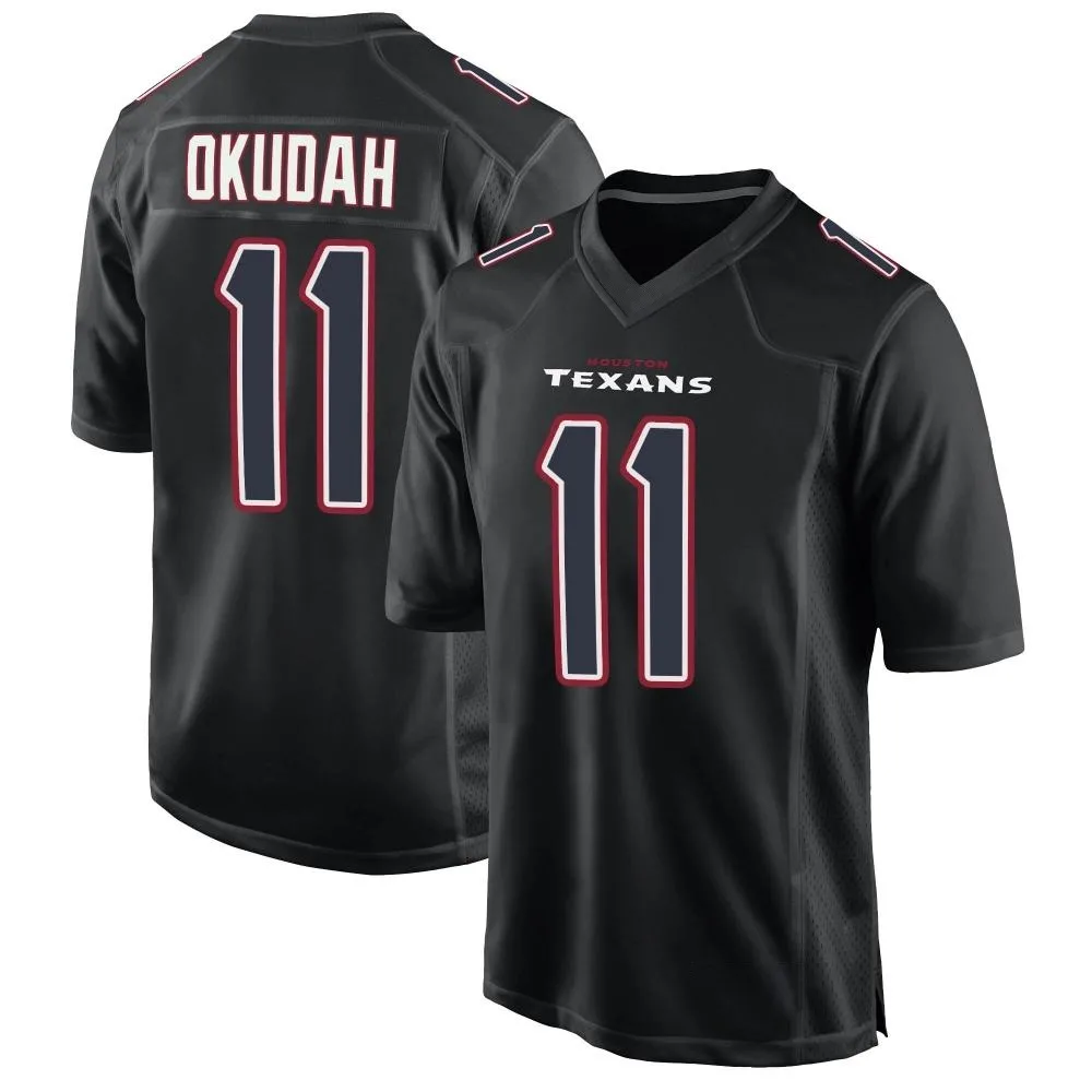 Youth Houston Texans Jeff Okudah Nike Fashion Game Black Jersey Youth Houston Texans Jeff Okudah Nike Fashion Game Black Jersey