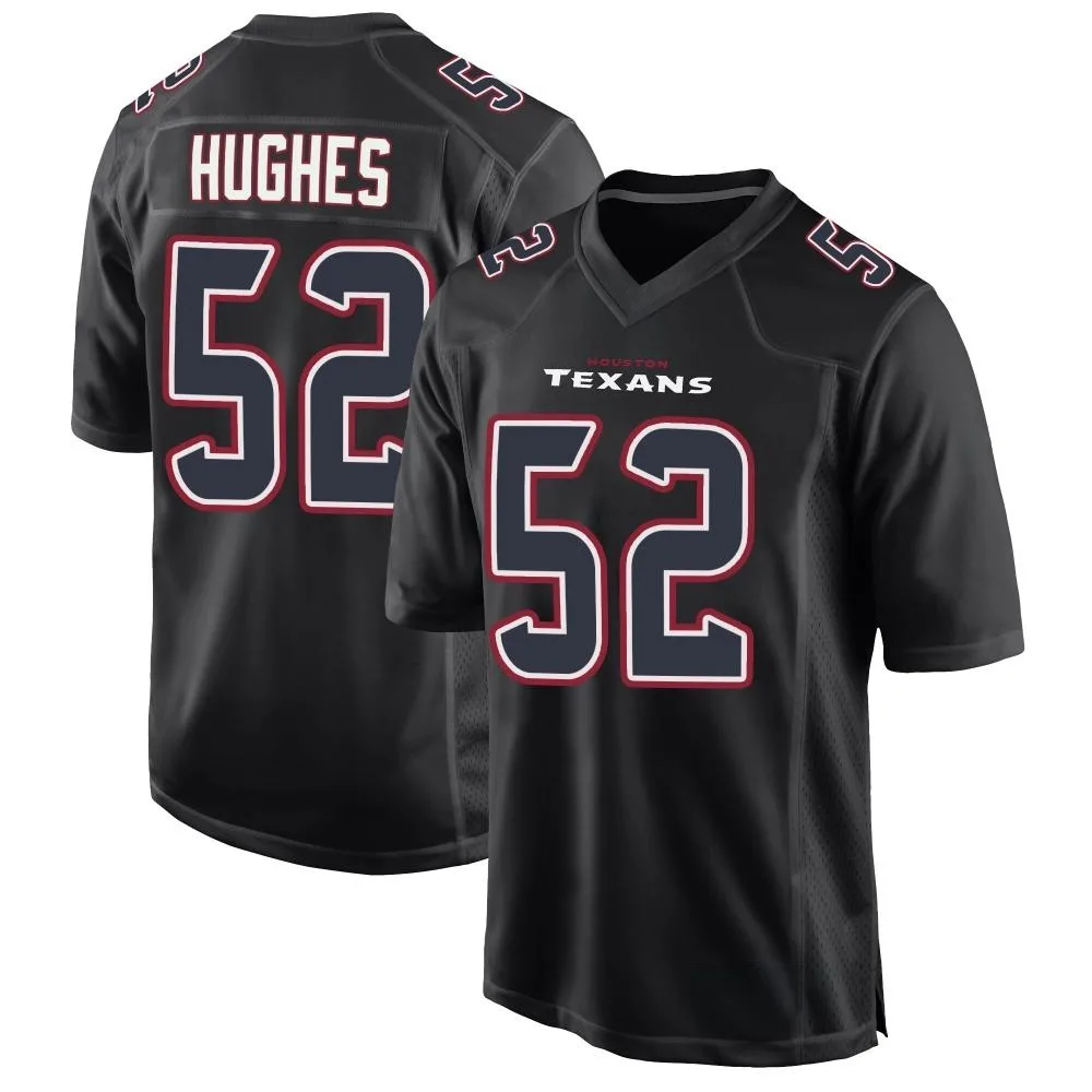 Men's Houston Texans Jerry Hughes Nike Fashion Game Black Jersey Men's Houston Texans Jerry Hughes Nike Fashion Game Black Jersey