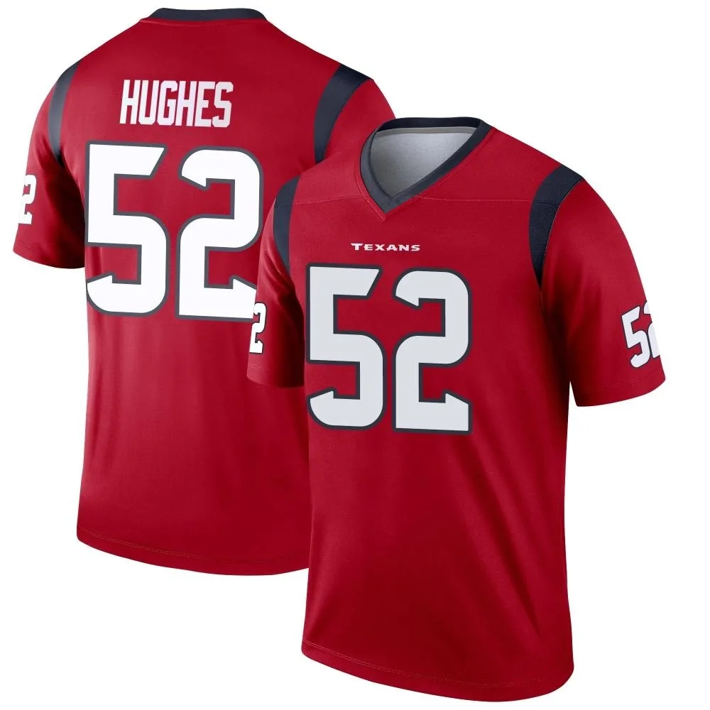 Men's Houston Texans Jerry Hughes Nike Legend Red Jersey Men's Houston Texans Jerry Hughes Nike Legend Red Jersey