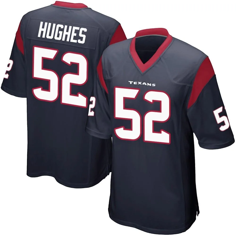 Men's Houston Texans Jerry Hughes Nike Team Color Game Navy Blue Jersey Men's Houston Texans Jerry Hughes Nike Team Color Game Navy Blue Jersey