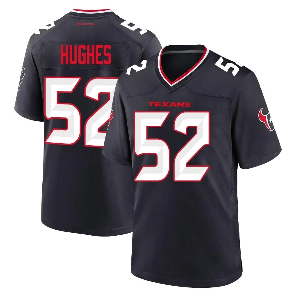 Men's Houston Texans Jerry Hughes Nike Team Game Navy Jersey Men's Houston Texans Jerry Hughes Nike Team Game Navy Jersey