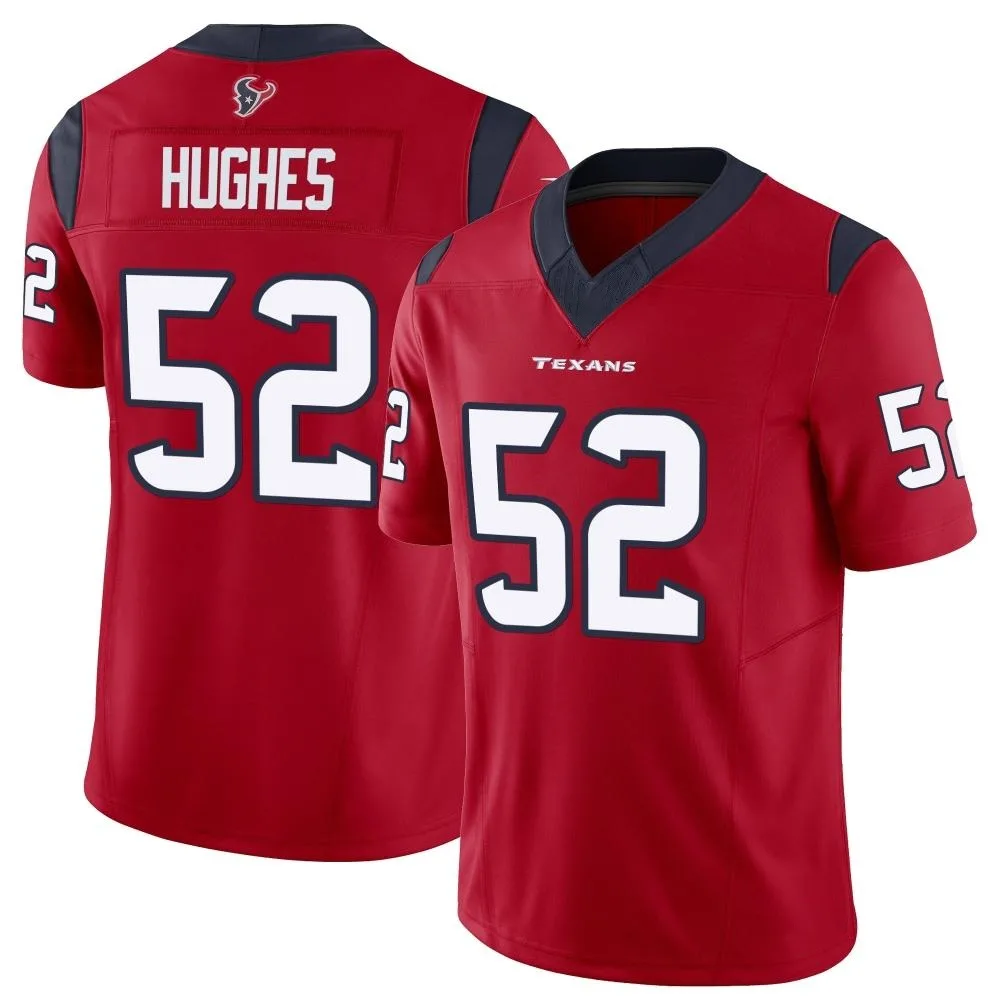 Men's Houston Texans Jerry Hughes Nike Vapor F.U.S.E. Limited Red Jersey Men's Houston Texans Jerry Hughes Nike Vapor F.U.S.E. Limited Red Jersey