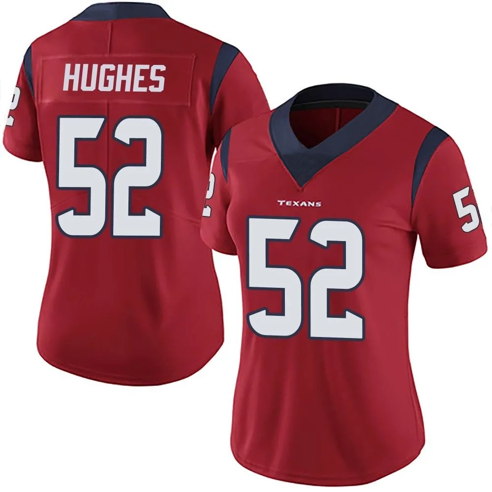 Women's Houston Texans Jerry Hughes Nike Alternate Vapor Untouchable Limited Red Jersey Women's Houston Texans Jerry Hughes Nike Alternate Vapor Untouchable Limited Red Jersey