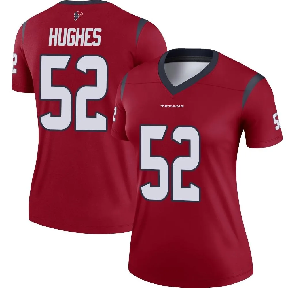 Women's Houston Texans Jerry Hughes Nike Legend Red Jersey Women's Houston Texans Jerry Hughes Nike Legend Red Jersey
