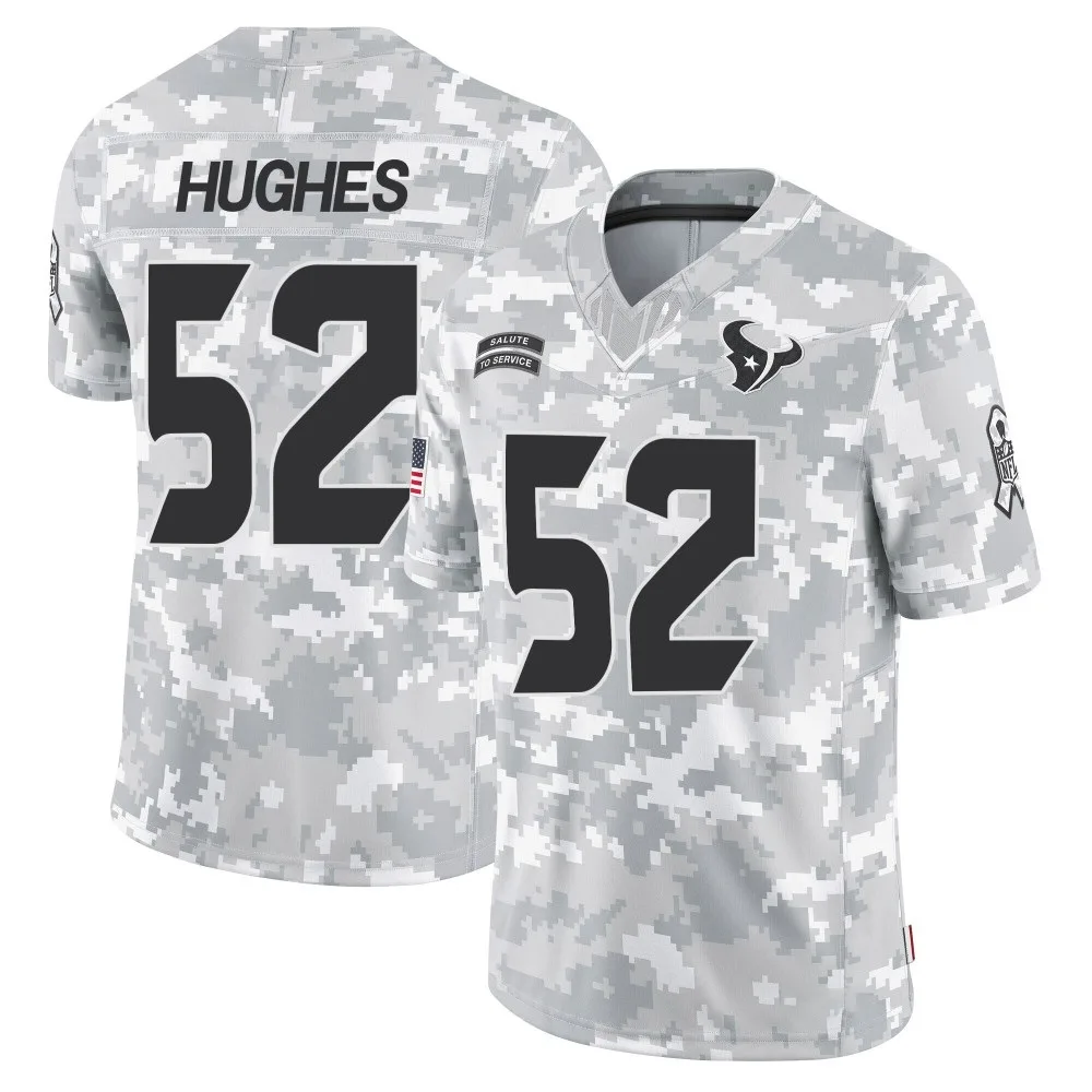 Youth Houston Texans Jerry Hughes Nike 2024 Salute to Service Limited Arctic Camo Jersey Youth Houston Texans Jerry Hughes Nike 2024 Salute to Service Limited Arctic Camo Jersey