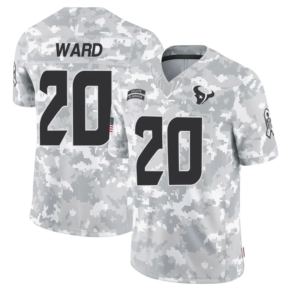 Men's Houston Texans Jimmie Ward Nike 2024 Salute to Service Limited Arctic Camo Jersey Men's Houston Texans Jimmie Ward Nike 2024 Salute to Service Limited Arctic Camo Jersey