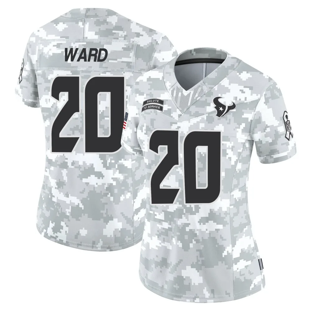 Women's Houston Texans Jimmie Ward Nike 2024 Salute to Service Limited Arctic Camo Jersey Women's Houston Texans Jimmie Ward Nike 2024 Salute to Service Limited Arctic Camo Jersey