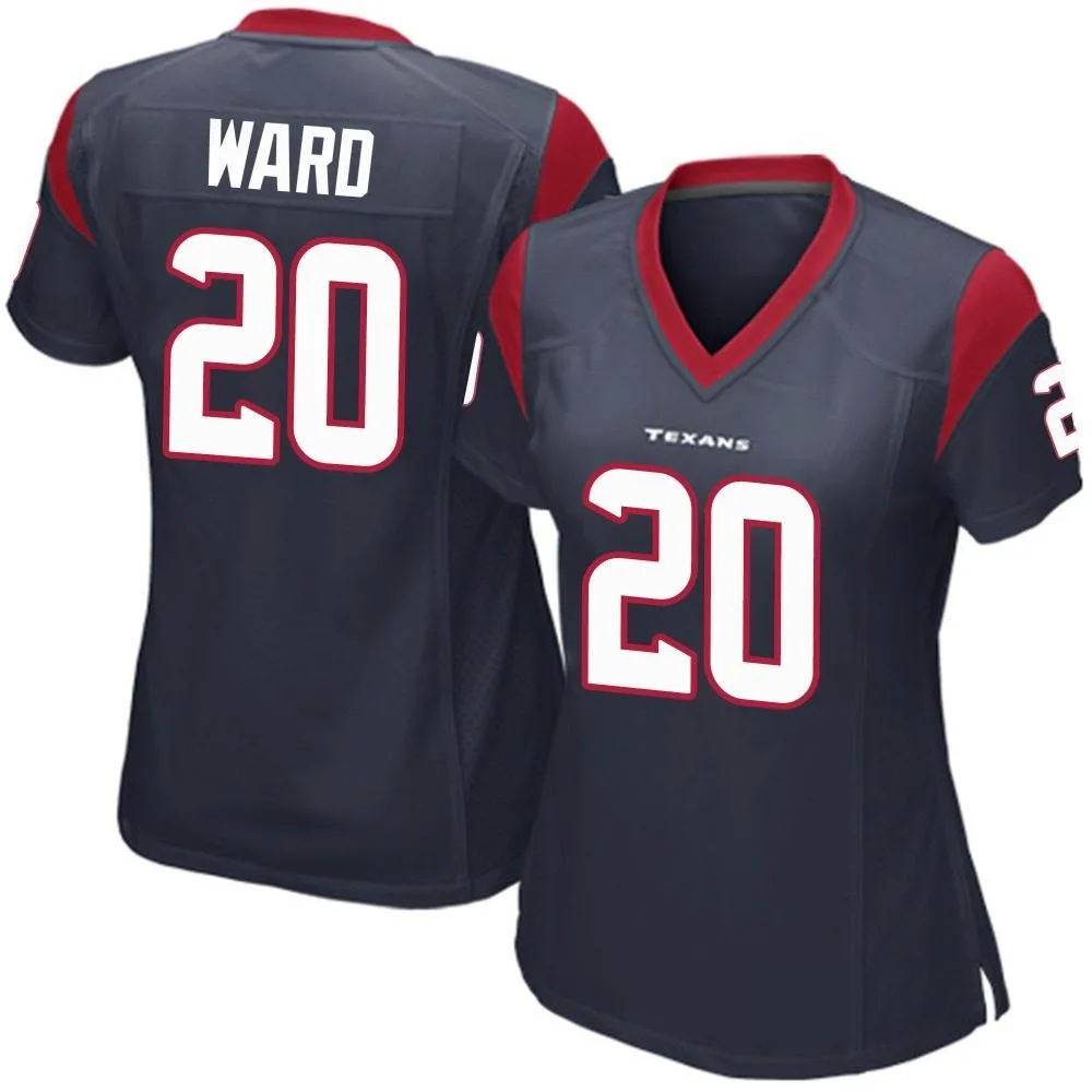 Women's Houston Texans Jimmie Ward Nike Team Color Game Navy Blue Jersey Women's Houston Texans Jimmie Ward Nike Team Color Game Navy Blue Jersey