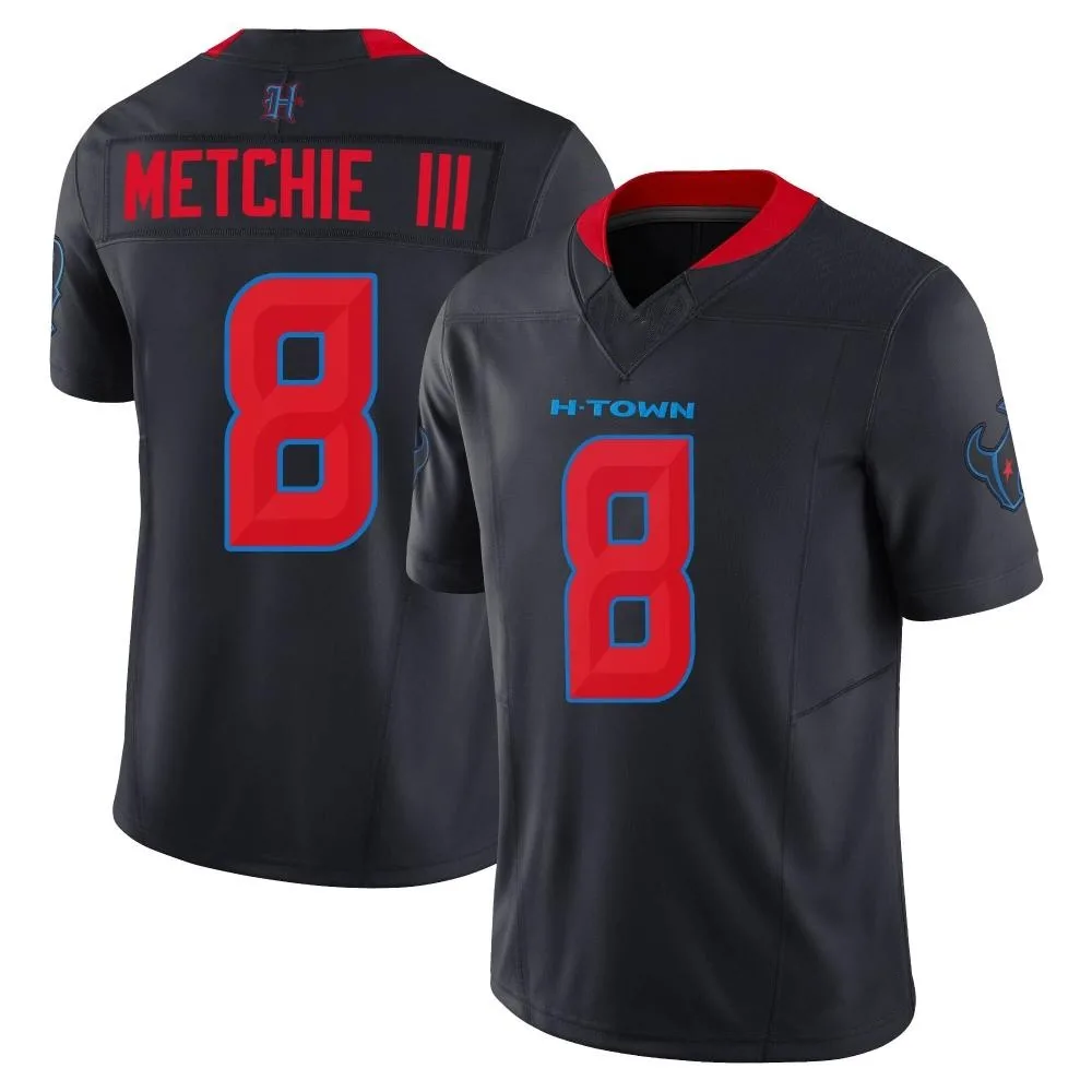 Men's Houston Texans John Metchie Iii Nike 2nd Alternate Vapor F.U.S.E. Limited Navy Jersey Men's Houston Texans John Metchie Iii Nike 2nd Alternate Vapor F.U.S.E. Limited Navy Jersey