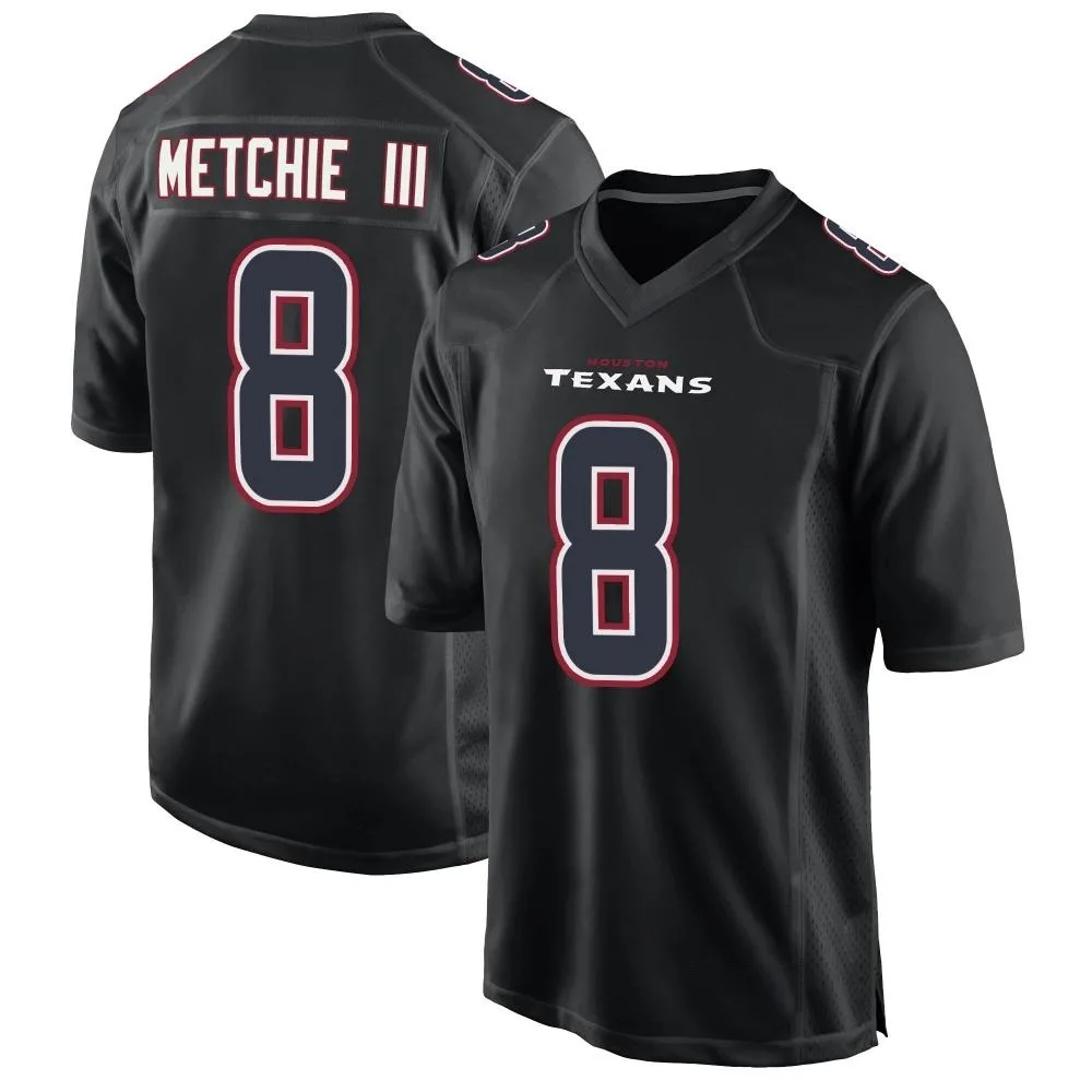 Men's Houston Texans John Metchie Iii Nike Fashion Game Black Jersey Men's Houston Texans John Metchie Iii Nike Fashion Game Black Jersey