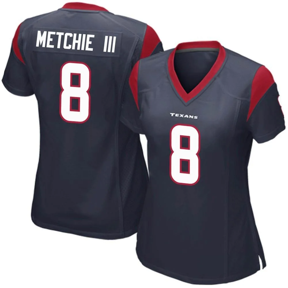 Women's Houston Texans John Metchie Iii Nike Team Color Game Navy Blue Jersey Women's Houston Texans John Metchie Iii Nike Team Color Game Navy Blue Jersey