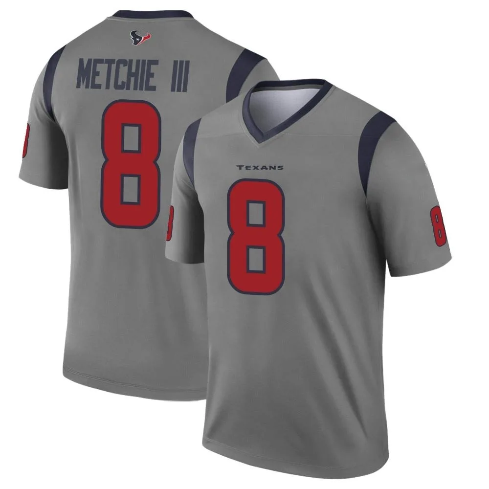Youth Houston Texans John Metchie Iii Nike Inverted Legend Gray Jersey Youth Houston Texans John Metchie Iii Nike Inverted Legend Gray Jersey