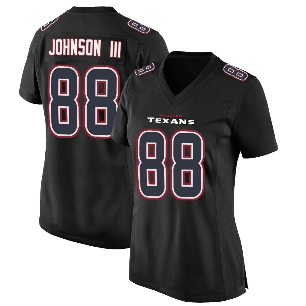 Women's Houston Texans Johnny Johnson Iii Nike Fashion Game Black Jersey Women's Houston Texans Johnny Johnson Iii Nike Fashion Game Black Jersey