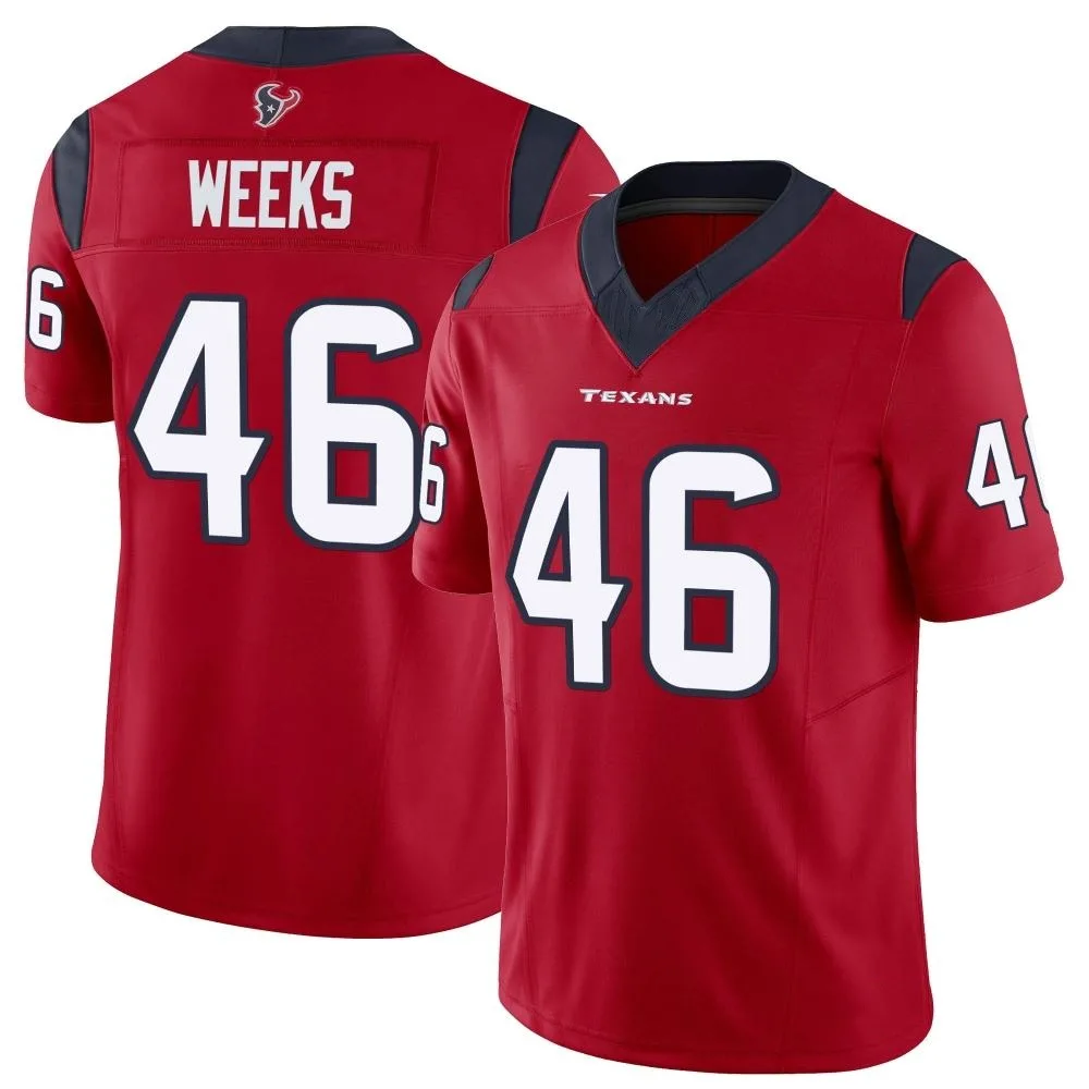Men's Houston Texans Jon Weeks Nike Vapor F.U.S.E. Limited Red Jersey Men's Houston Texans Jon Weeks Nike Vapor F.U.S.E. Limited Red Jersey