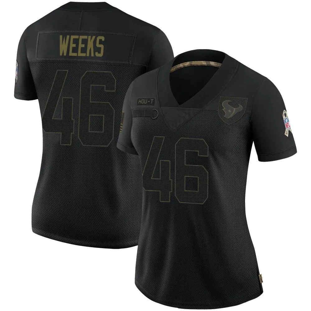 Women's Houston Texans Jon Weeks Nike 2020 Salute To Service Limited Black Jersey Women's Houston Texans Jon Weeks Nike 2020 Salute To Service Limited Black Jersey