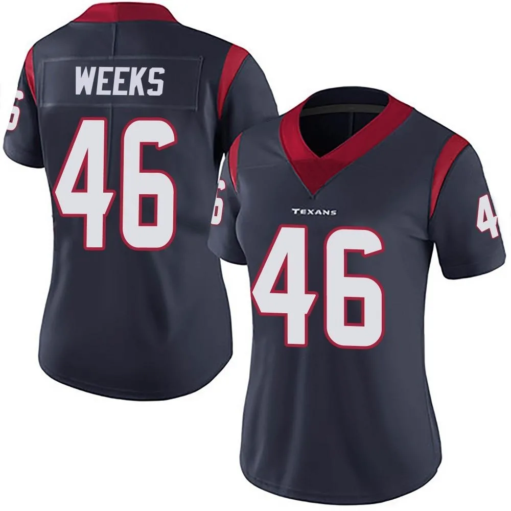 Women's Houston Texans Jon Weeks Nike Team Color Vapor Untouchable Limited Navy Blue Jersey Women's Houston Texans Jon Weeks Nike Team Color Vapor Untouchable Limited Navy Blue Jersey