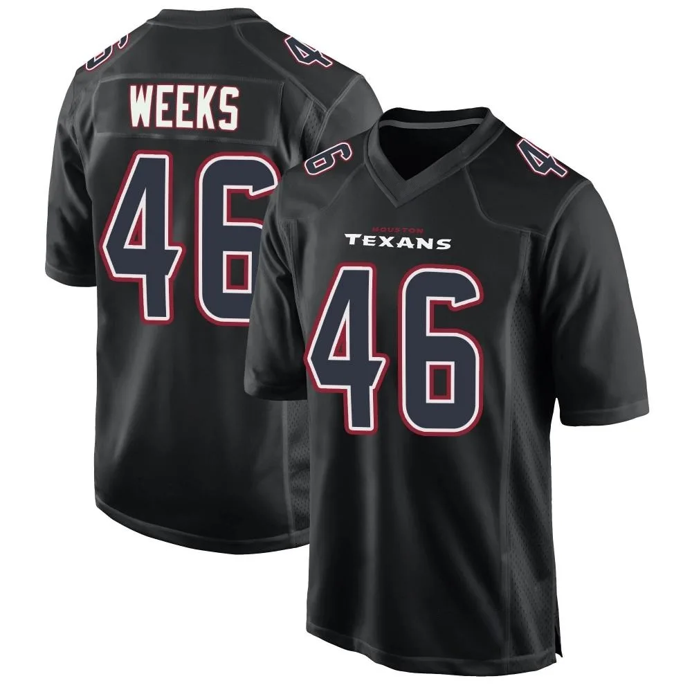 Youth Houston Texans Jon Weeks Nike Fashion Game Black Jersey Youth Houston Texans Jon Weeks Nike Fashion Game Black Jersey