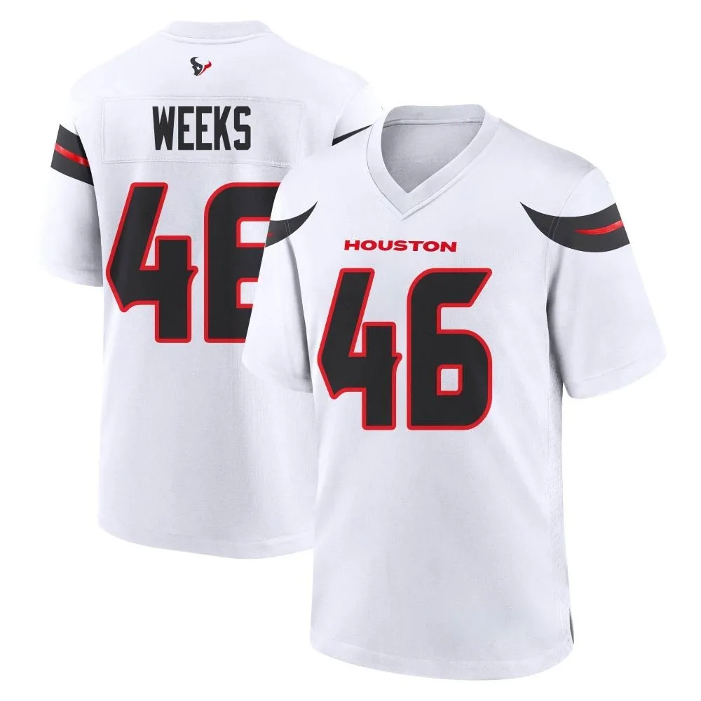 Youth Houston Texans Jon Weeks Nike Game White Jersey Youth Houston Texans Jon Weeks Nike Game White Jersey