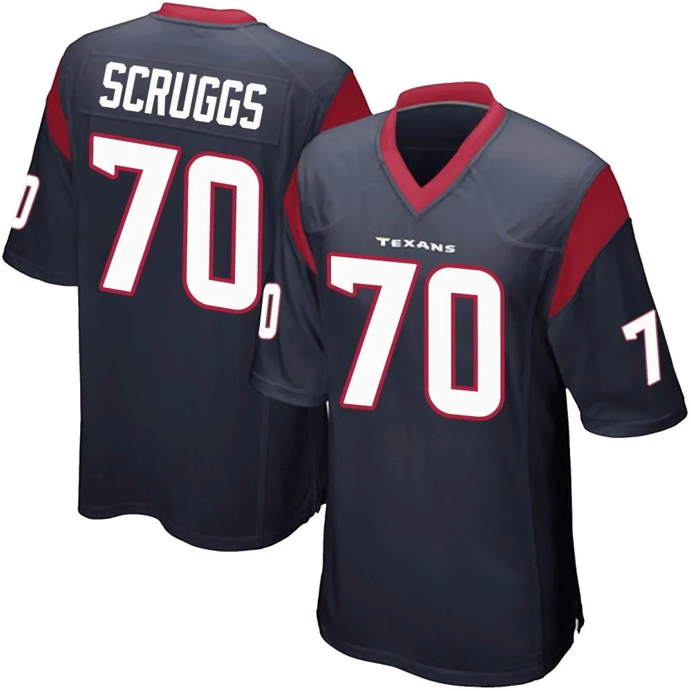 Men's Houston Texans Juice Scruggs Nike Team Color Game Navy Blue Jersey Men's Houston Texans Juice Scruggs Nike Team Color Game Navy Blue Jersey