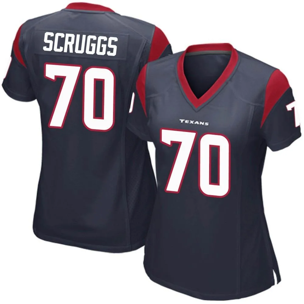 Women's Houston Texans Juice Scruggs Nike Team Color Game Navy Blue Jersey Women's Houston Texans Juice Scruggs Nike Team Color Game Navy Blue Jersey