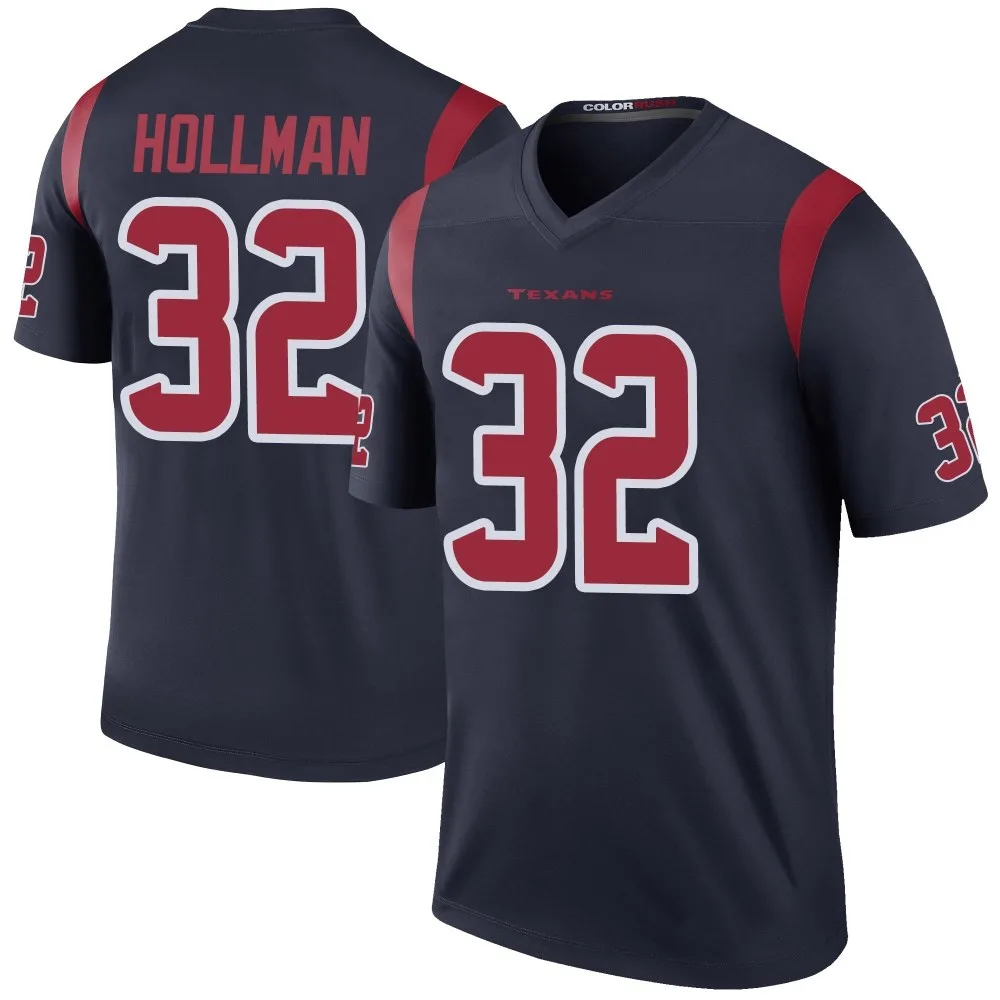 Men's Houston Texans Ka'dar Hollman Nike Color Rush Legend Navy Jersey Men's Houston Texans Ka'dar Hollman Nike Color Rush Legend Navy Jersey