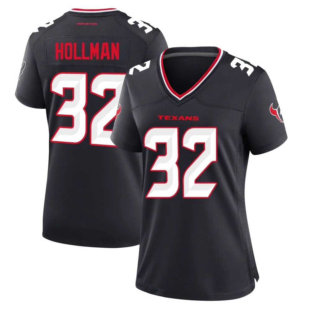 Women's Houston Texans Ka'dar Hollman Nike Team Game Navy Jersey Women's Houston Texans Ka'dar Hollman Nike Team Game Navy Jersey