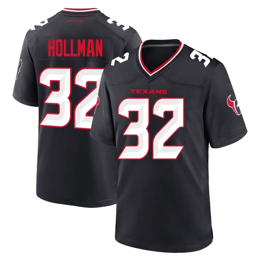 Youth Houston Texans Ka'dar Hollman Nike Team Game Navy Jersey Youth Houston Texans Ka'dar Hollman Nike Team Game Navy Jersey